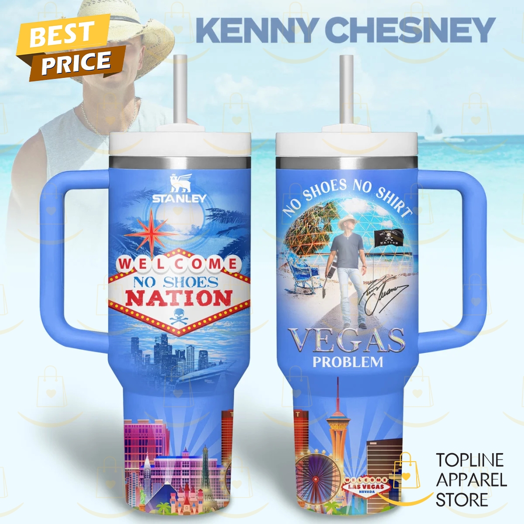 Kenny Chesney Welcome No Shoes Nation Tumbler With Handle And Straw Kenny Chesney Welcome No Shoes Nation Tumbler With Handle And Straw