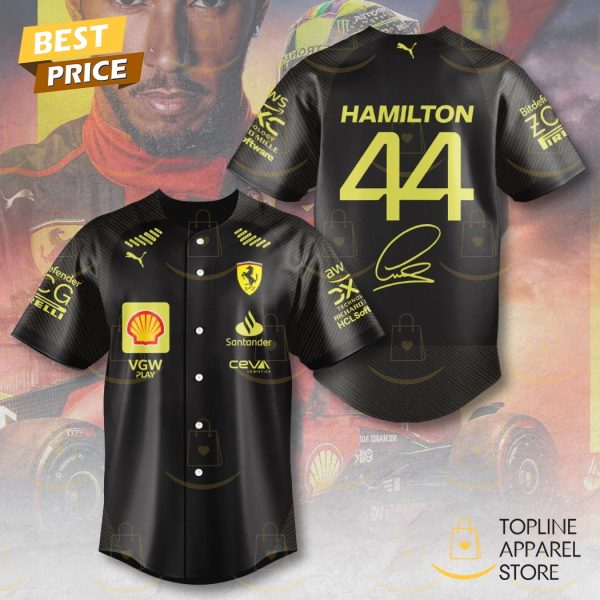 Lewis Hamilton 44 Signature Baseball Jersey