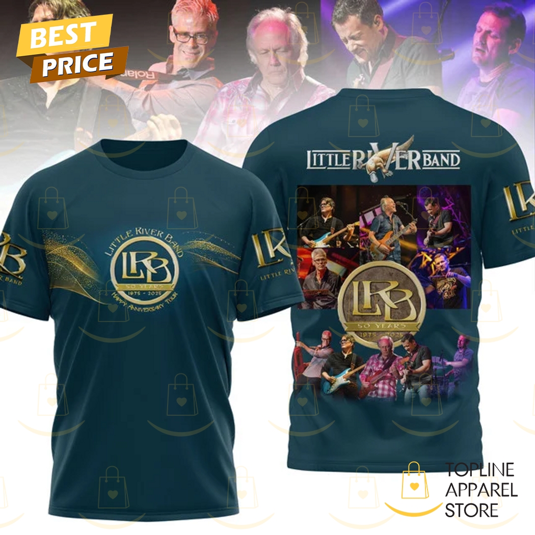 Little River Band 50 Years 1975-2025 3D T-Shirt Little River Band 50 Years 1975-2025 3D T-Shirt