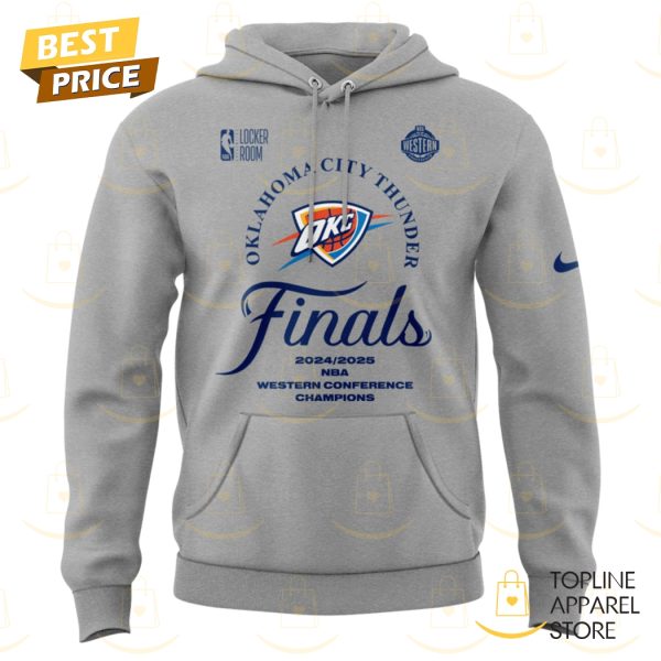 Oklahoma City Thunders Western Conference Champions Finals 2024-2025 Hoodie