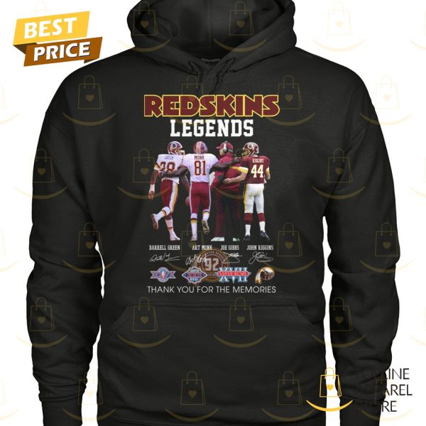 Washington Commanders – Redskins Legends Signature Thank You For The Memories Unisex T-Shirt