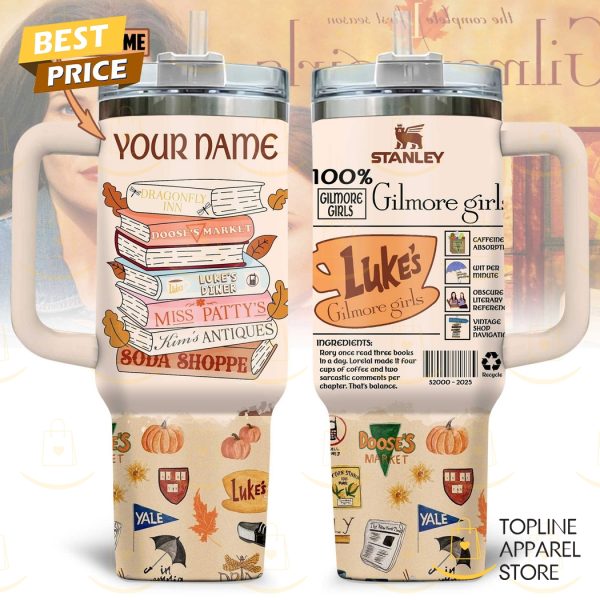 Personalized Gilmore Girls Tumbler With Handle And Straw