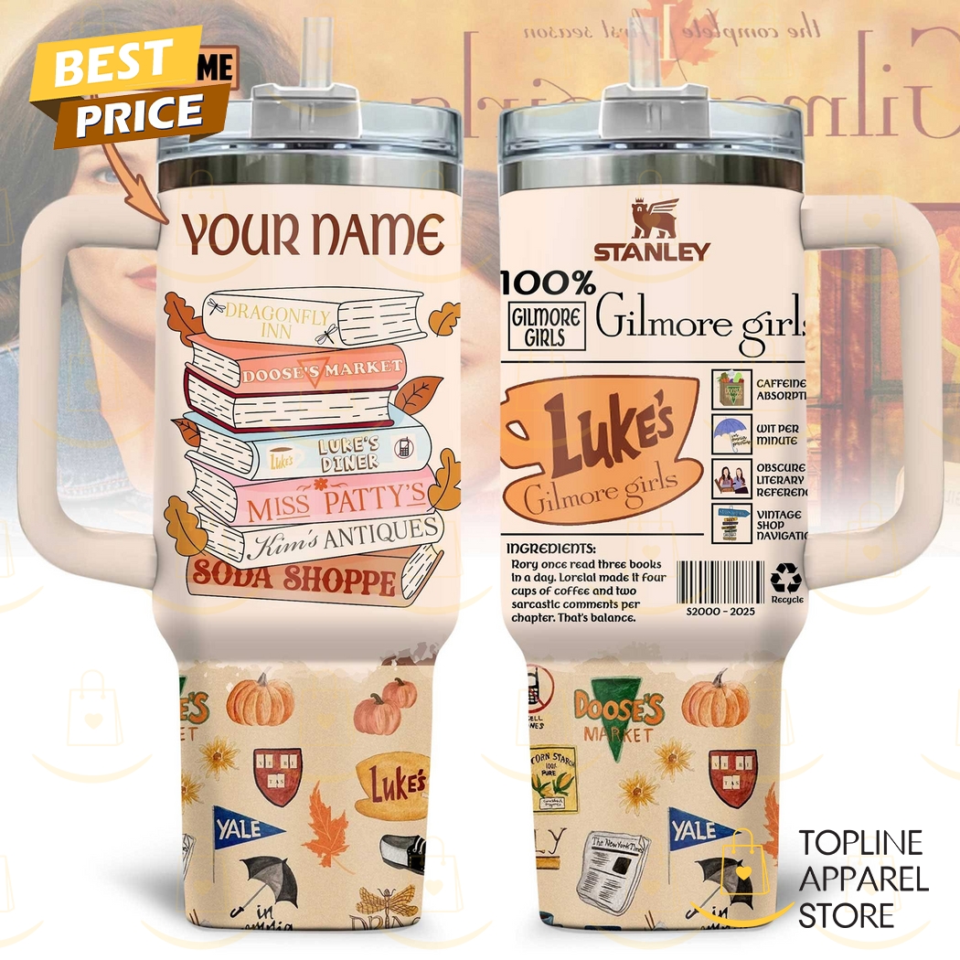Personalized Gilmore Girls Tumbler With Handle And Straw Personalized Gilmore Girls Tumbler With Handle And Straw