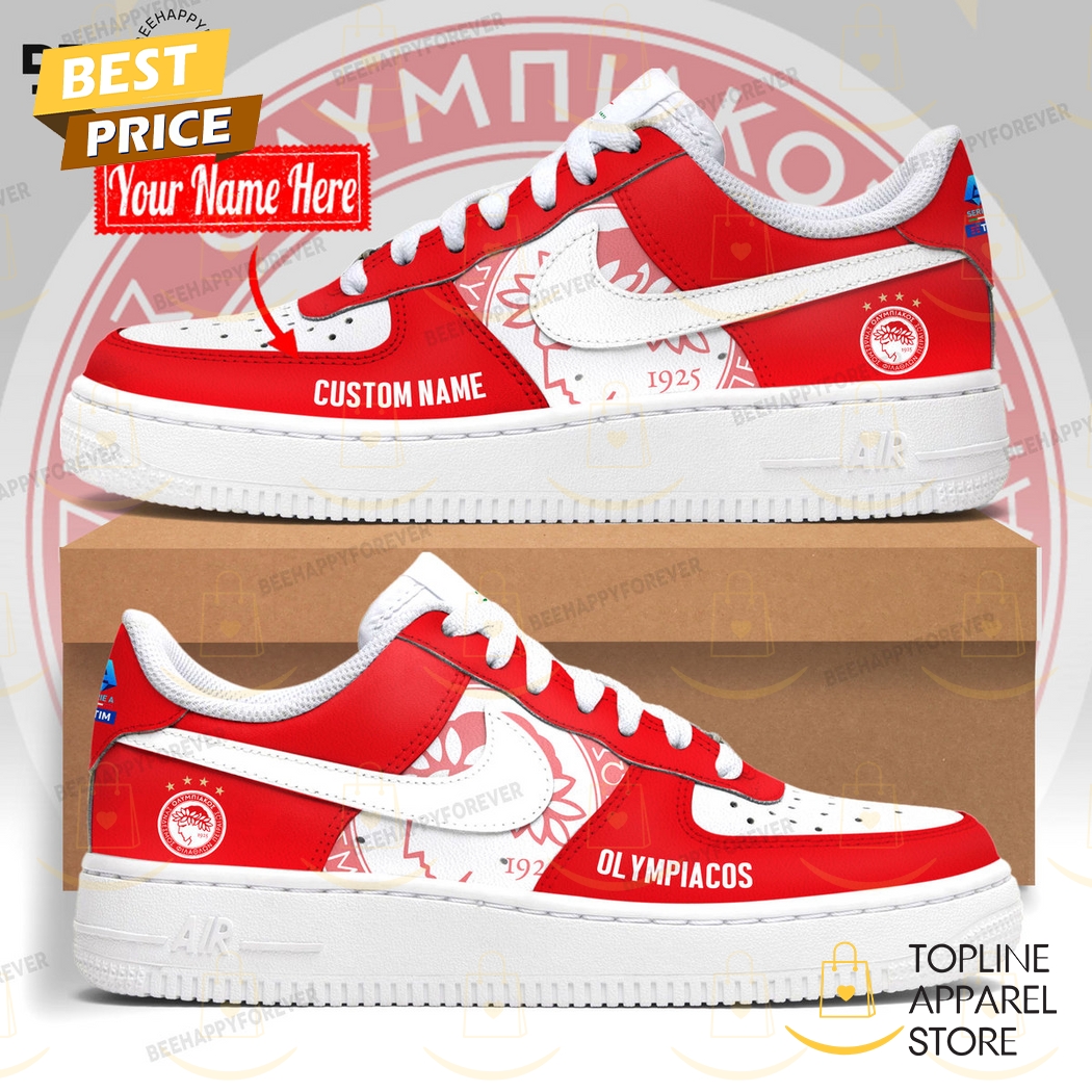 Personalized Olympiacos Air Force Shoes Personalized Olympiacos Air Force Shoes