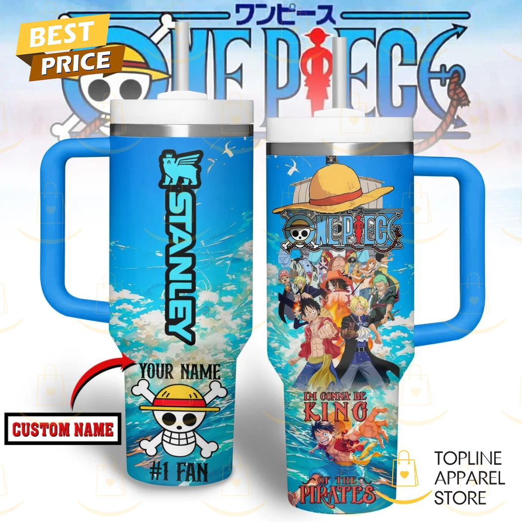 Personalized One Piece Im Gonna Be King Tumbler With Handle And Straw Personalized One Piece Im Gonna Be King Tumbler With Handle And Straw