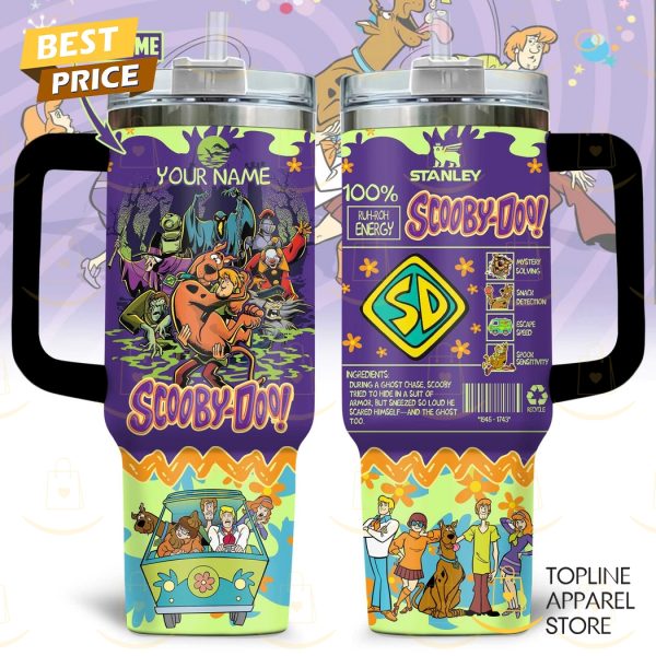 Personalized Scooby-Doo Tumbler With Handle And Straw