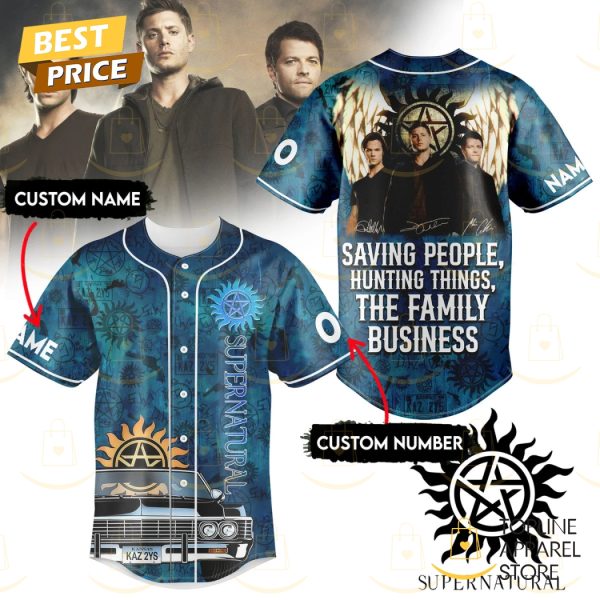 Personalized Supernatural Saving People Hunting Things The Family Business Baseball Jersey
