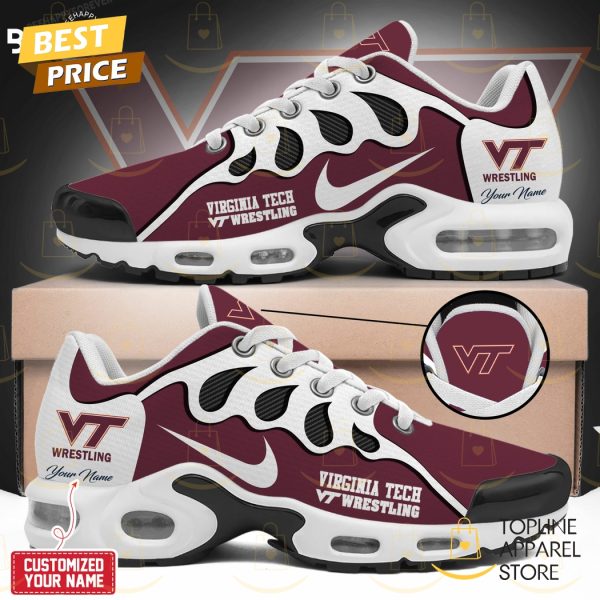 Personalized Virginia Tech Hokies Wrestling 2025 Air Max Plus Shoes