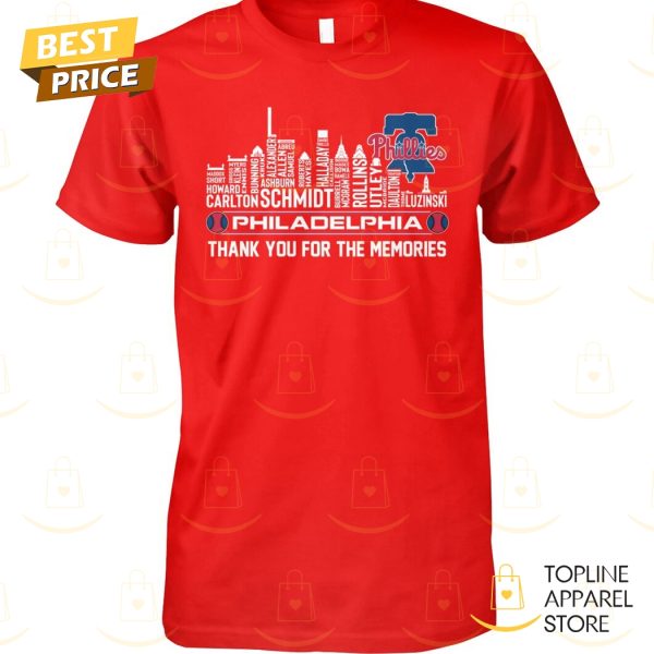 Philadelphia Phillies Thank You For The Memories Unisex T-Shirt
