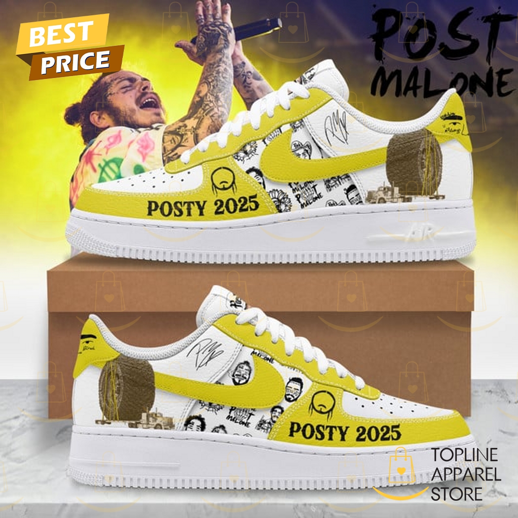 Post Malone Posty 2025 Air Force 1 Shoes