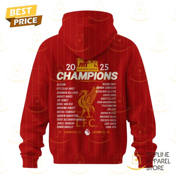 Liverpool FC 2025 Premier League Champions Hoodie
