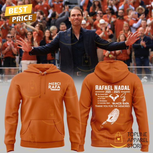Rafael Nadal 2021-2025 Vamos Rafa Thank You For The Memories Hoodie