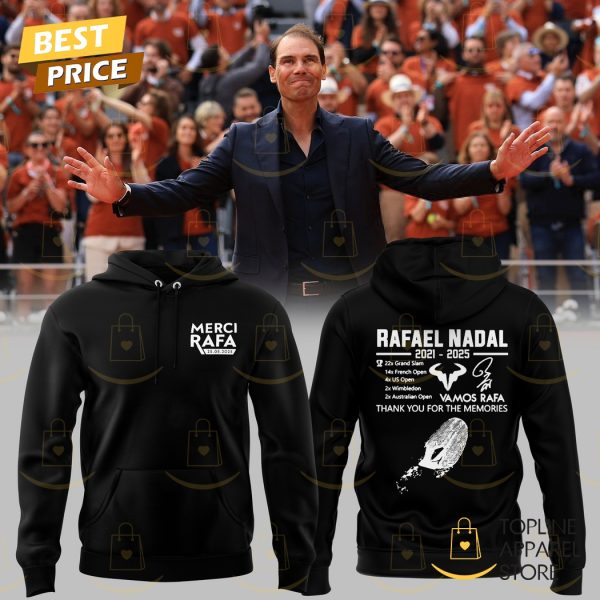 Rafael Nadal 2021-2025 Vamos Rafa Thank You For The Memories Signature Hoodie