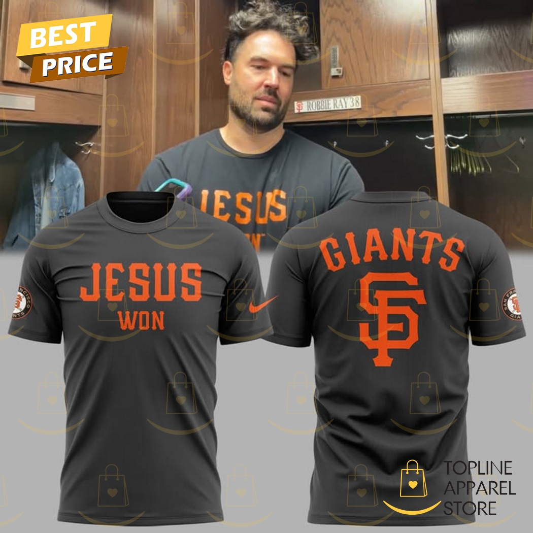 San Francisco Giants Jesus Won 3D T-Shirt San Francisco Giants Jesus Won 3D T-Shirt
