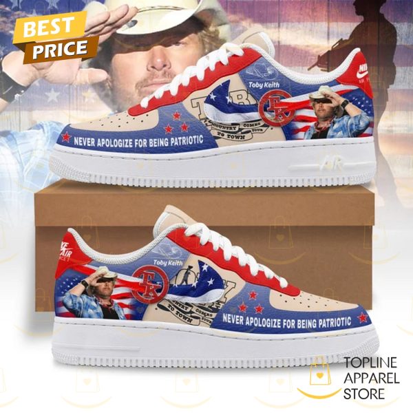 Toby Keith Never Apologize For Being Patriotic Air Force 1 Shoes