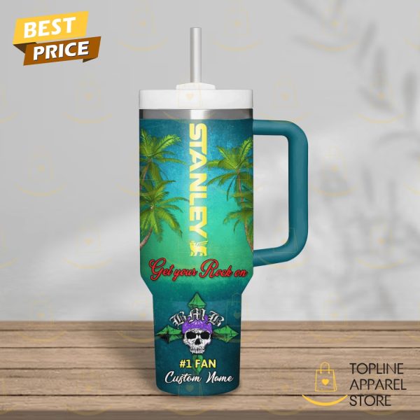 Personalized Bret Michaels Every Rose Has Its Thorn Tumbler With Handle And Straw