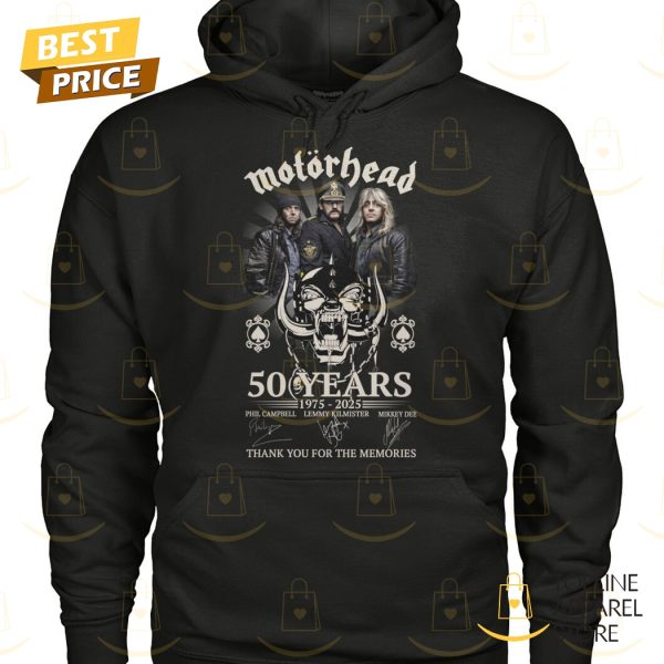 Motohead 50 Yeas 1975-2025 Signature Thank You For The Memories Unisex T-Shirt