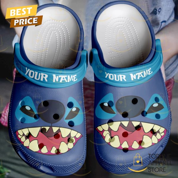 Personalized Stitch Blue Crocs