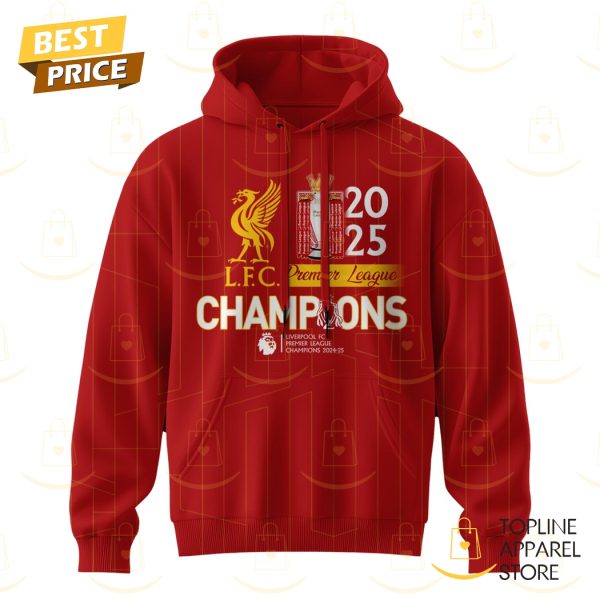 Liverpool FC 2025 Premier League Champions Hoodie