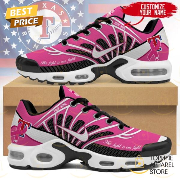 Personalized Texas Rangers Her Fight Is Our Fight Air Max Plus Shoes