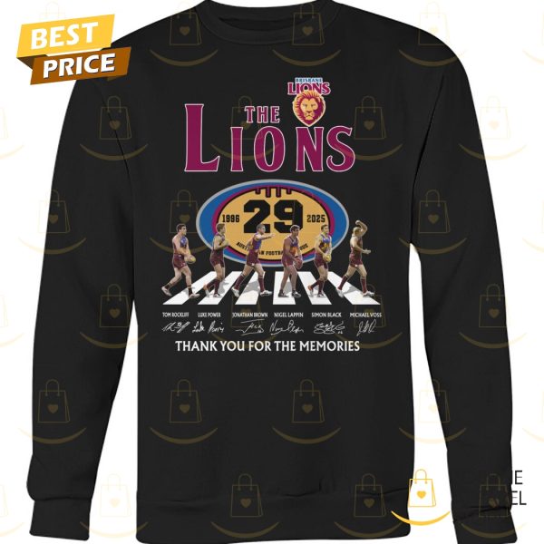 Brisbane Lions The Lions 29 Years 1996-2025 Signature Thank You For The Memories Unisex T-Shirt