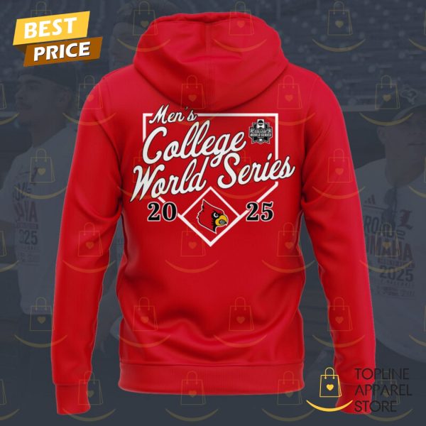 Louisville Cardinals Men College World Series The Road To Omaha Hoodie – Red