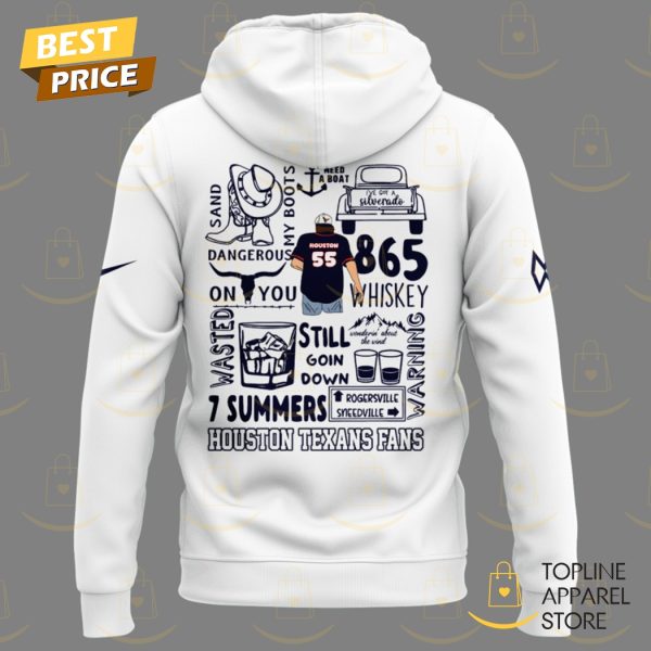 Morgan Wallen x Houston Texans Im The Problem Tour 2025 Hoodie – White