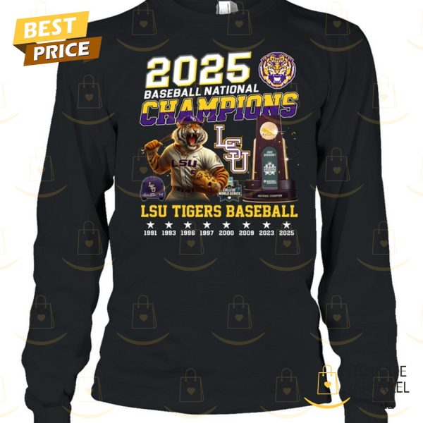 LSU Tigers Baseball National Champions 2025 Unisex T-Shirt