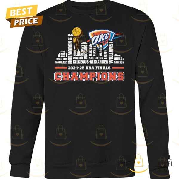 2024-25 NBA Finals Champions Oklahoma City Thunder Unisex T-Shirt