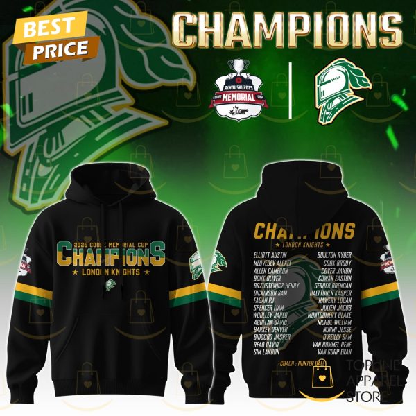 London Knights Memorial Cup Champions 2025 Hoodie
