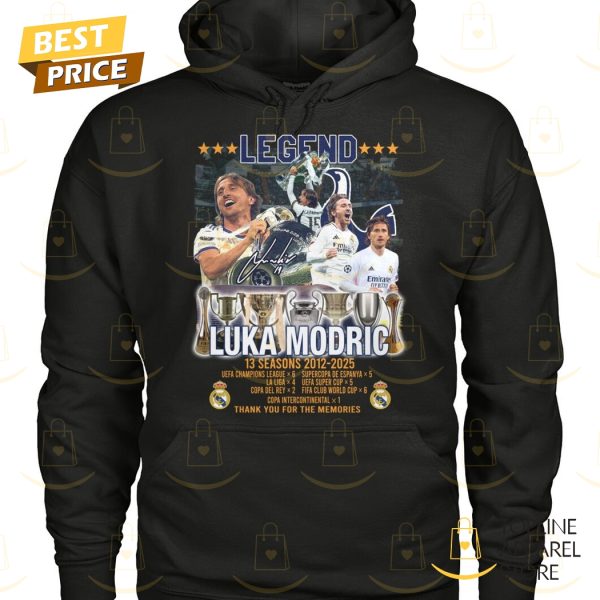 Legend Luka Modric 13 Seasons 2012-2025 Signature Thank You For The Memories Unisex T-Shirt