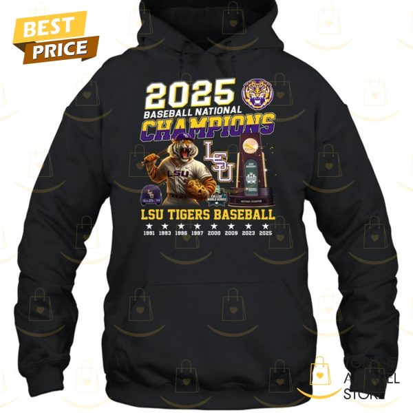 LSU Tigers Baseball National Champions 2025 Unisex T-Shirt