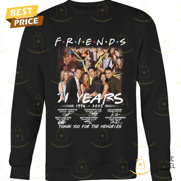 Friends 31 Years 1994-2025 Signature Thank You For The Memories Unisex T-Shirt