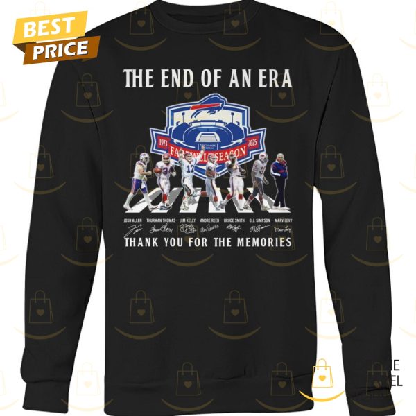 The End Of An Era Buffalo Bills Signature Thank You For The Memories Unisex T-Shirt