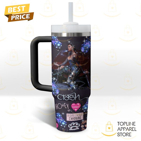 Kehlani – Crash World Tour Tumbler With Handle And Straw