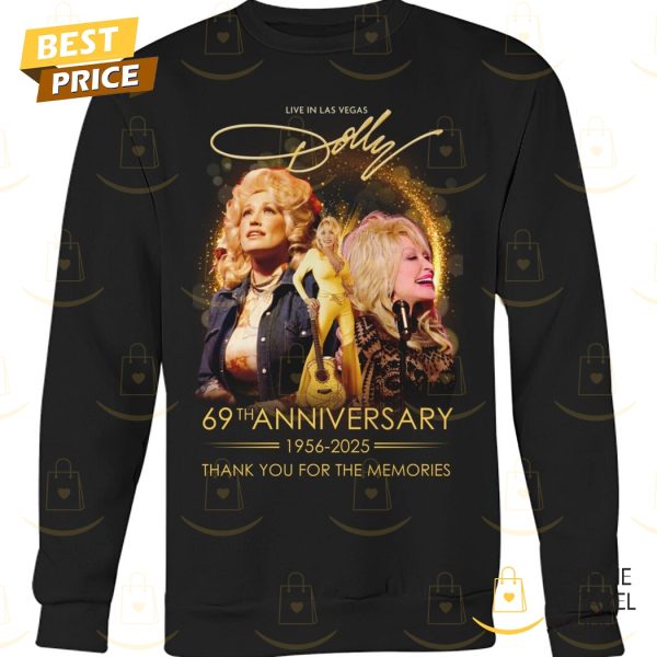 Dolly Parton 69th Anniversary 1956-2025 Signature Thank You For The Memories Unisex T-Shirt