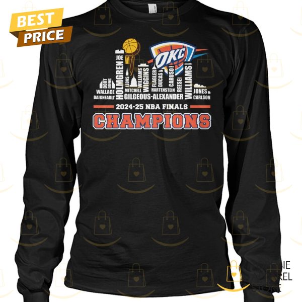 2024-25 NBA Finals Champions Oklahoma City Thunder Unisex T-Shirt