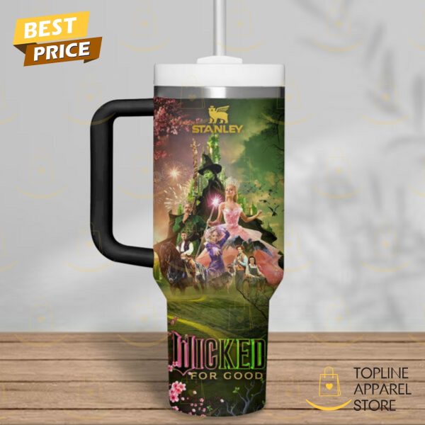 Personalized Wicked For Good Tumbler With Handle And Straw