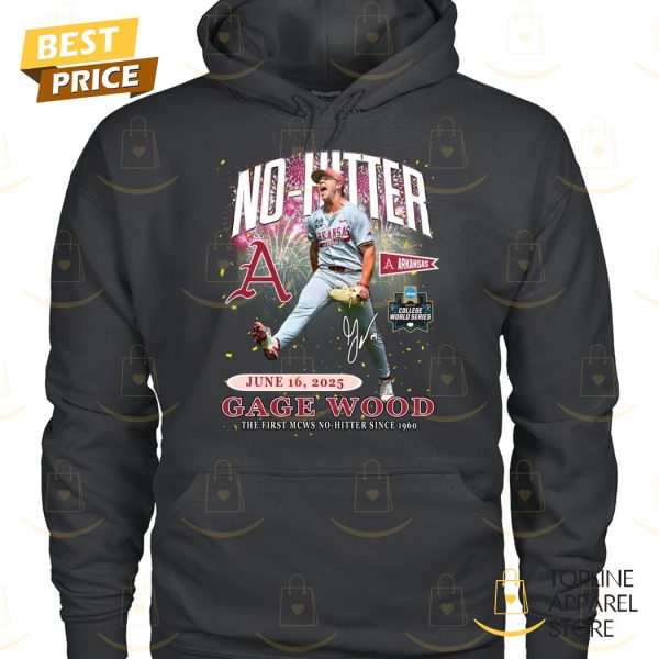 Gage Wood No-hitter Signature The First MCWS No-Hitter Since 1960 Unisex T-Shirt