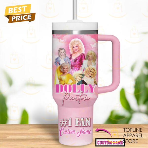 Personalized Dolly Parton What Would Dolly Do Tumbler With Handle And Straw