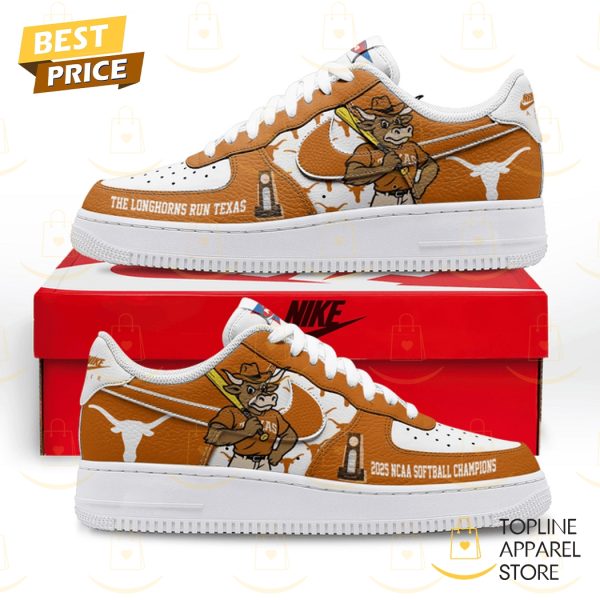 Texas Longhorns 2025 NCAA Softball Champions Air Force 1 Shoes