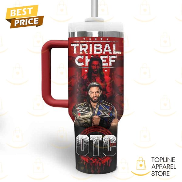 Tribal Chief Head Of The Table – Roman Reigns Tumbler With Handle And Straw