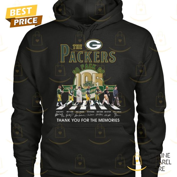 The Green Bay Packers Go Pack Go 105 Seasons Signature Thank You For The Memories Unisex T-Shirt
