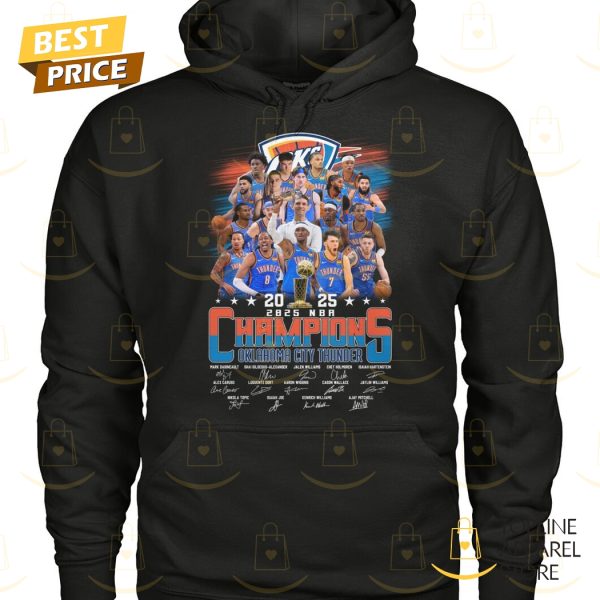 2025 NBA Finals Champions Oklahoma City Thunder Signature Unisex T-Shirt