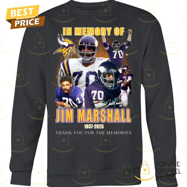 In Memory Of Jim Marshall 1937-2025 Signature Thank You For The Memories Unisex T-Shirt