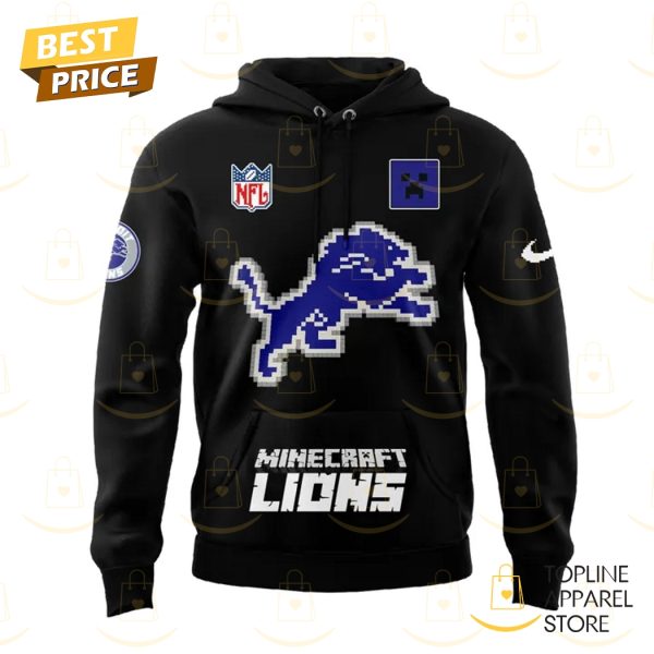 Detroit Lions x Minecraft 2025 Hoodie