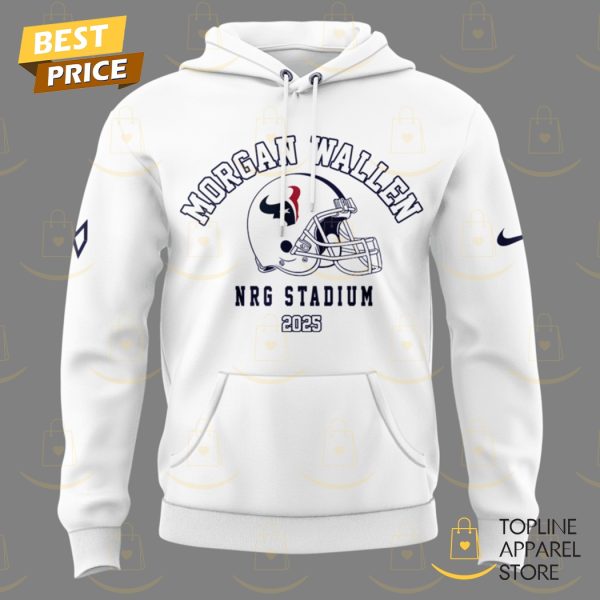 Morgan Wallen x Houston Texans Im The Problem Tour 2025 Hoodie – White