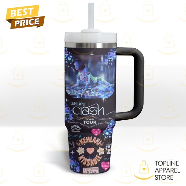 Kehlani – Crash World Tour Tumbler With Handle And Straw