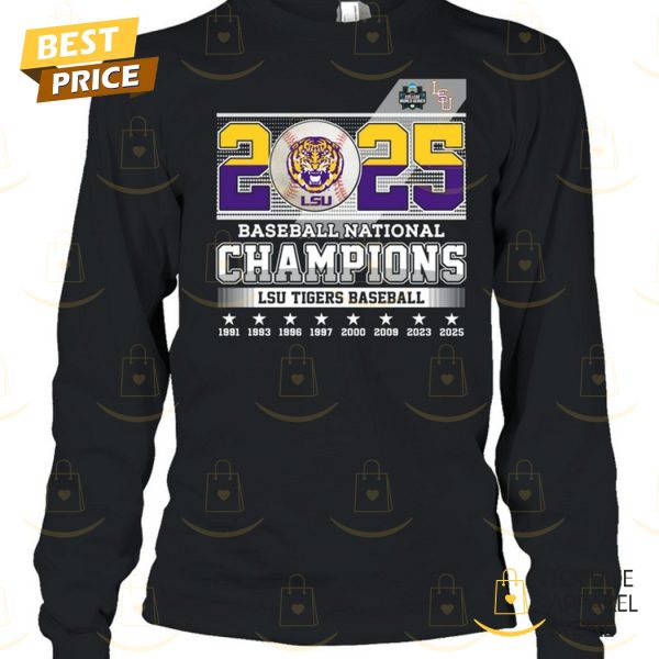 LSU Tigers Baseball National 2025 Champions Unisex T-Shirt