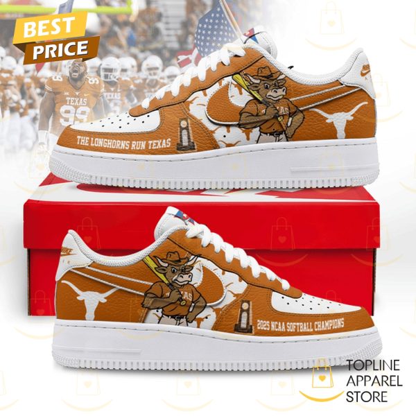 Texas Longhorns 2025 NCAA Softball Champions Air Force 1 Shoes